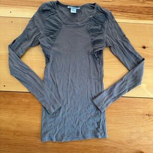 Brown long sleeve Prairie Underground top